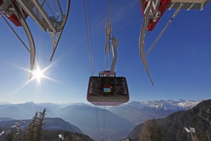 . Suedtirol, Meran, Meran 2000, Neue Bergstation, Ifinger Seilbahn,
Architekt: Roland Baldi,